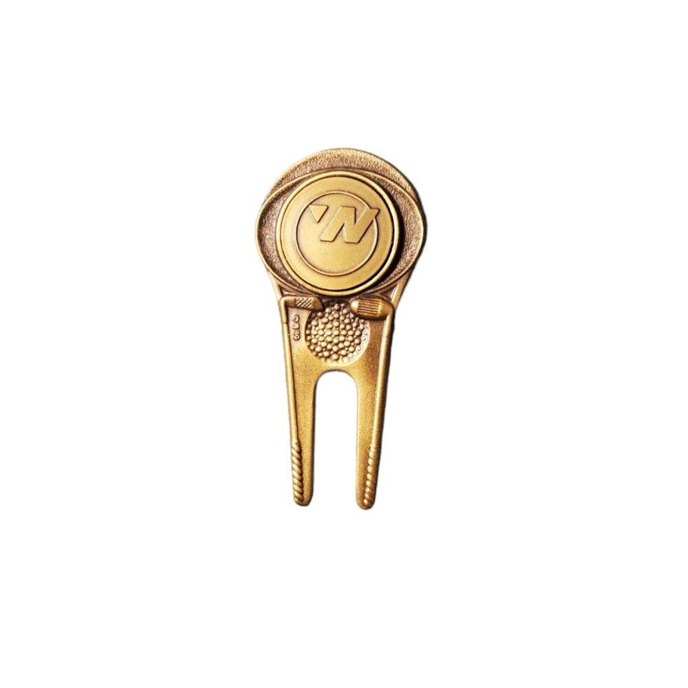 vintage 1989 marked 'N solid brass golf divot tool